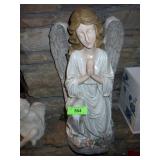 RESIN PRAYING ANGEL FIGURINE 21 1/2' TALL