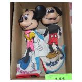 VINTAGE DISNEY MICKEY & MINNIE MOUSE HAND PUPPETS