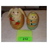 VTG NESTING EASTER BUNNY DOLLS >>>(SCUFFS ON >>>>