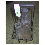 VINTAGE MILK BOTTLES (PROGRESSIVE DAIRY, BAZAL'S,>
