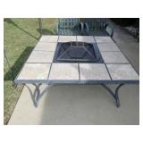 OUTDOOR WOOD BURNING FIRE-PIT TABLE   50 x 50 x 21