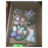 CERAMIC EASTER EGG TRAY, REAL EGGS ORNAMENTS, >>>>