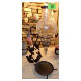 VINTAGE ETCHED WINE AERATOR DISPENSER W/ METAL>>>