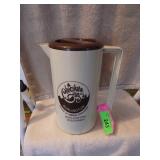 VTG CHOCOLATE CITY BURLINGTON WI PLASTIC PITCHER