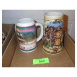 VINTAGE MILLER BEER MUGS / STEINS