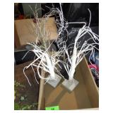 5 DECORATIVE TREES  (22')