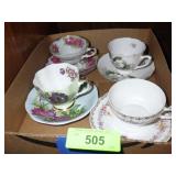 VINTAGE CUPS & SAUCERS