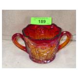 VINTAGE AMBERINA SUGAR / SPOONER ?