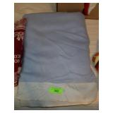 VINTAGE BLANKET W/ SATIN TRIM