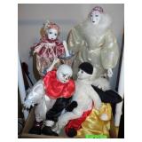 ASST. HARLEQUIN / JESTER / CLOWN DOLLS