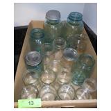 VINTAGE BLUE CANNING JARS, NEWER CANNING JARS>>>