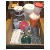 TUPPERWARE CONTAINERS, PYREX BOWLS, CHEESE>>>