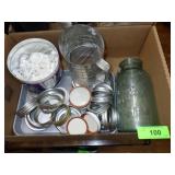 VINTAGE BALL JAR, FLOUR SIFTER, JAR BANDS, COOKIE>