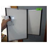 2 DRY ERASE BOARDS (1 ERASER)
