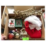 CHRISTMAS DECOR - STOCKINGS, SIGN, ORNAMENTS, >>>>