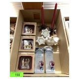 CHRISTMAS ORNAMENTS, CANDLE HOLDERS & CANDLES