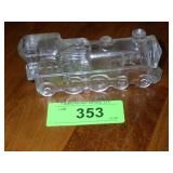 VTG LOCOMOTIVE TRAIN GLASS CANDY CONTAINER>>>>