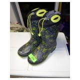 LADIES WESTERN CHIEF LINED RUBBER BOOTS (SIZE 5)