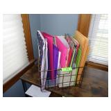ASST. FOLDERS, PAPER, WIRE BASKET