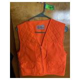 CHILDS BLAZE ORANGE HUNTING VEST  (L)