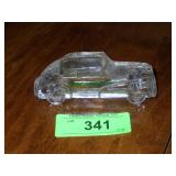 VINTAGE SEDAN GLASS CANDY CONTAINER