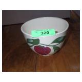 VINTAGE WATT POTTERY 3 LEAF APPLE BOWL #63
