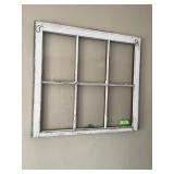 VINTAGE 6 PANE  WINDOW  30 x 27