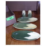 VINTAGE SHAWNEE CORN KING CORN COB HOLDERS & S&P>>