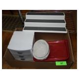 SPACE SAVING SHELF, PLASTIC STORAGE DRAWER >>>