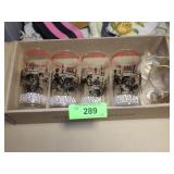 VTG GLASSES, 2 VTG HOMER LAUGHLIN GOLDEN WHEAT>>>