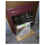 BEVELED MIRROR, PAINTED PANELS, 12 x 12 MIRROR
