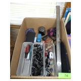 BINDER CLIPS, PENCIL  SHARPENER, SCISSORS, HEAD>>>