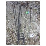 7 METAL PLANT HANGERS (26")