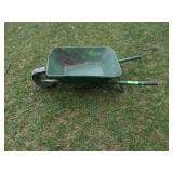 VINTAGE CHILDS METAL WHEELBARROW (FRONT WHEEL