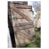 VINTAGE BARN DOOR **BRING HELP**  46 x 79