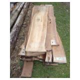 STACK OF CHERRY LUMBER / WOOD