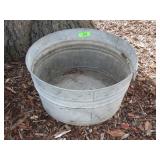 GALVANIZED WASH TUB (PRE DRILLED HOLES FOR PLANTS)