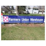 3 PC. METALPURINA  FARMERS UNION SIGN  (EACH >>>>>