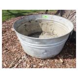 GALVANIZED WASH TUB (PRE DRILLED HOLES FOR PLANTS)