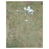 METAL BUTTERFLY YARD ART STAKE (48")