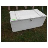 PAINTED WOODEN BOX 34 x 17 x 14