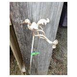 METAL HUMMINGBIRD YARD ART STAKE (BENT END - 43")