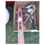 GARDENING TOOLS, LEVEL, SAW