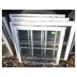 5 VINTAGE WEATHERED WINDOWS