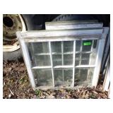 5 VINTAGE WEATHERED WINDOWS