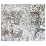 METAL "STAIRCASE" SHELF & PLATE HOLDER / STAND