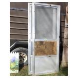 2 ALUMINUM SCREEN DOORS (32 x 79) GLASS DOOR>>>>