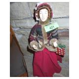 CHRISTMAS CAROLER TREE TOPPER  18"