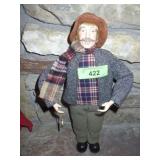 CHRISTMAS CAROLER DOLL 17 1/2"