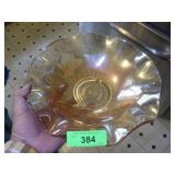 VINTAGE CARNIVAL GLASS MARIGOLD BOWL 12"